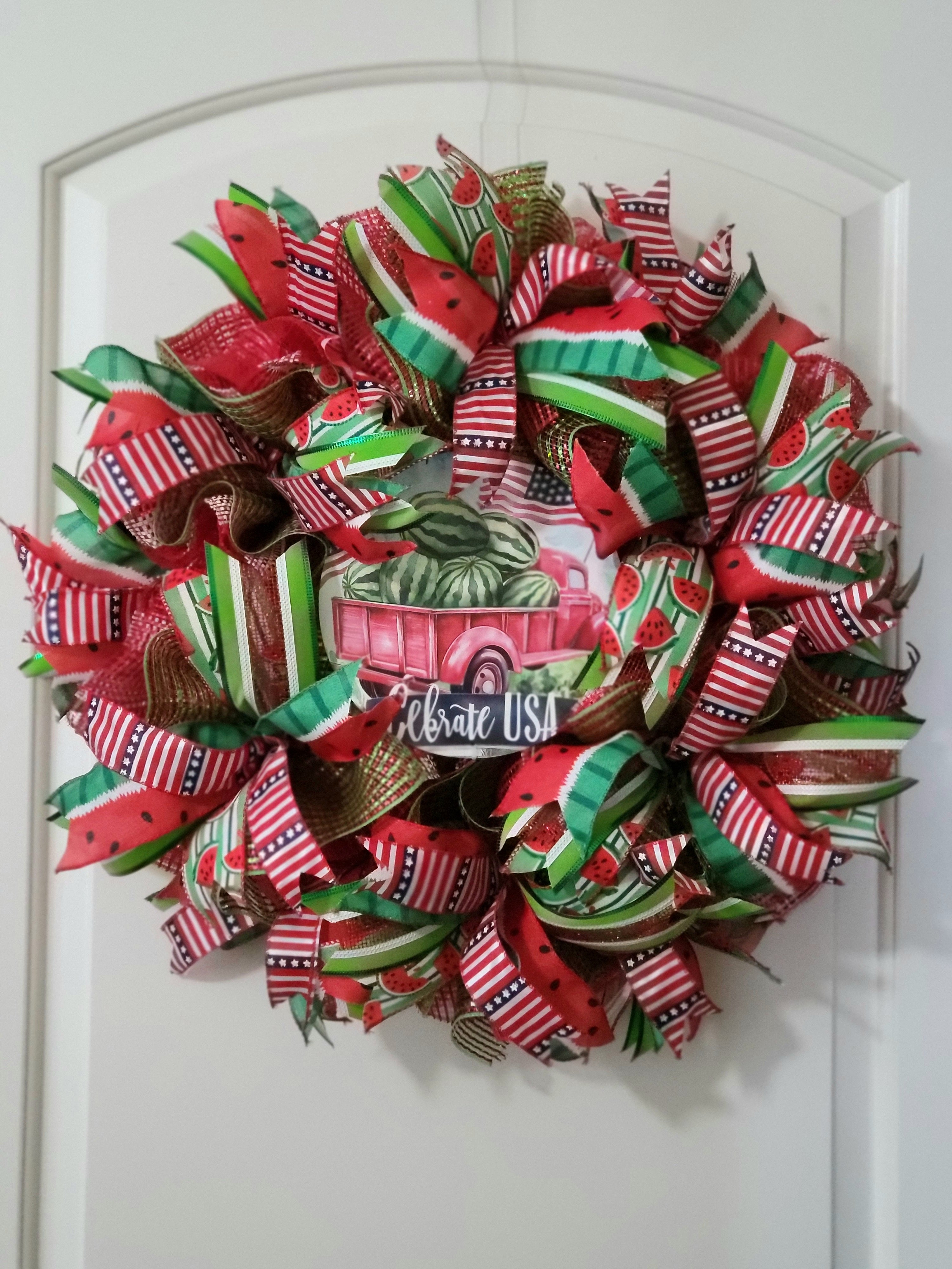 July 4 hot ribbon & wreath supply bundle 208 yards